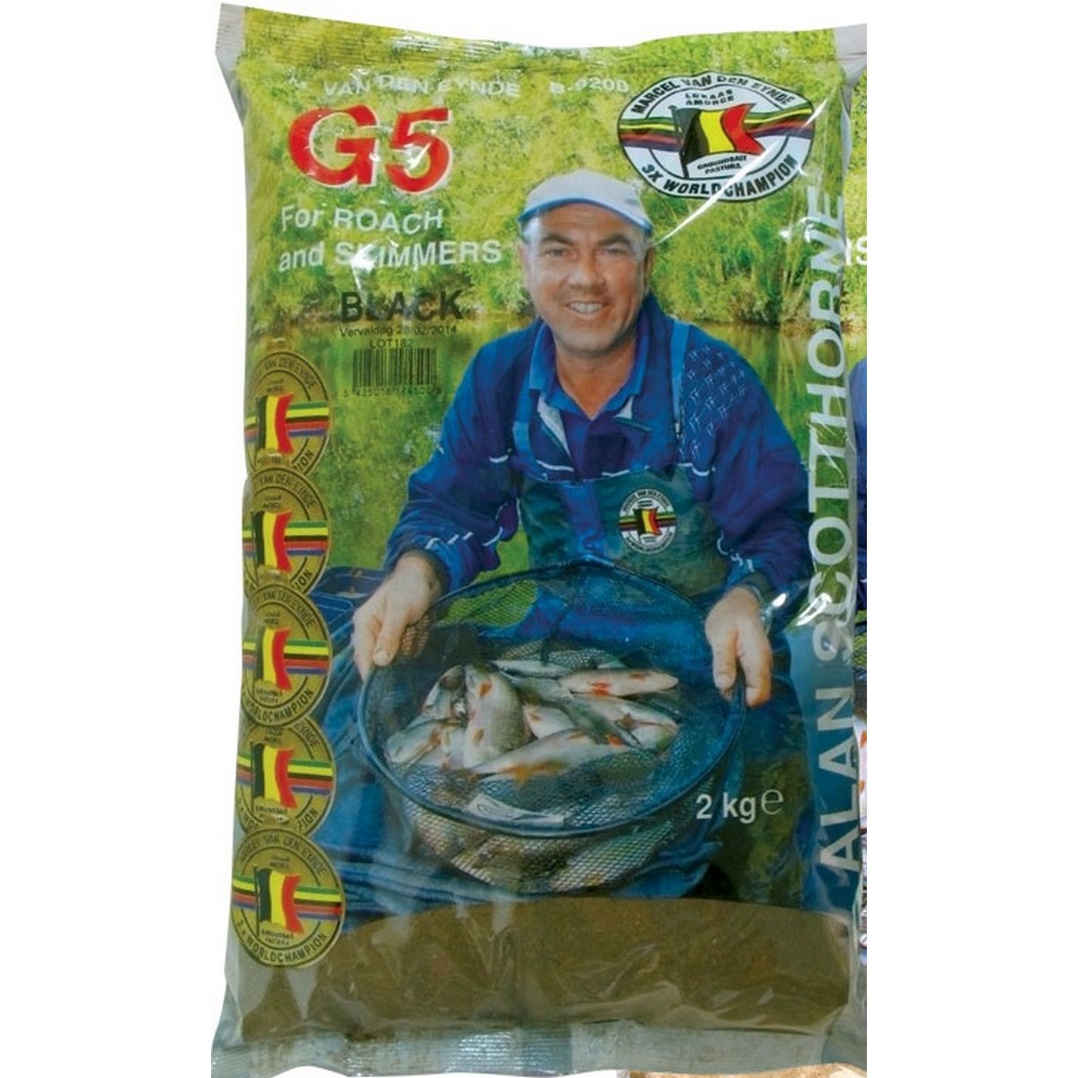 Захранка за риболов G5 Black Scotthorn 2kg - Van Den Eynde