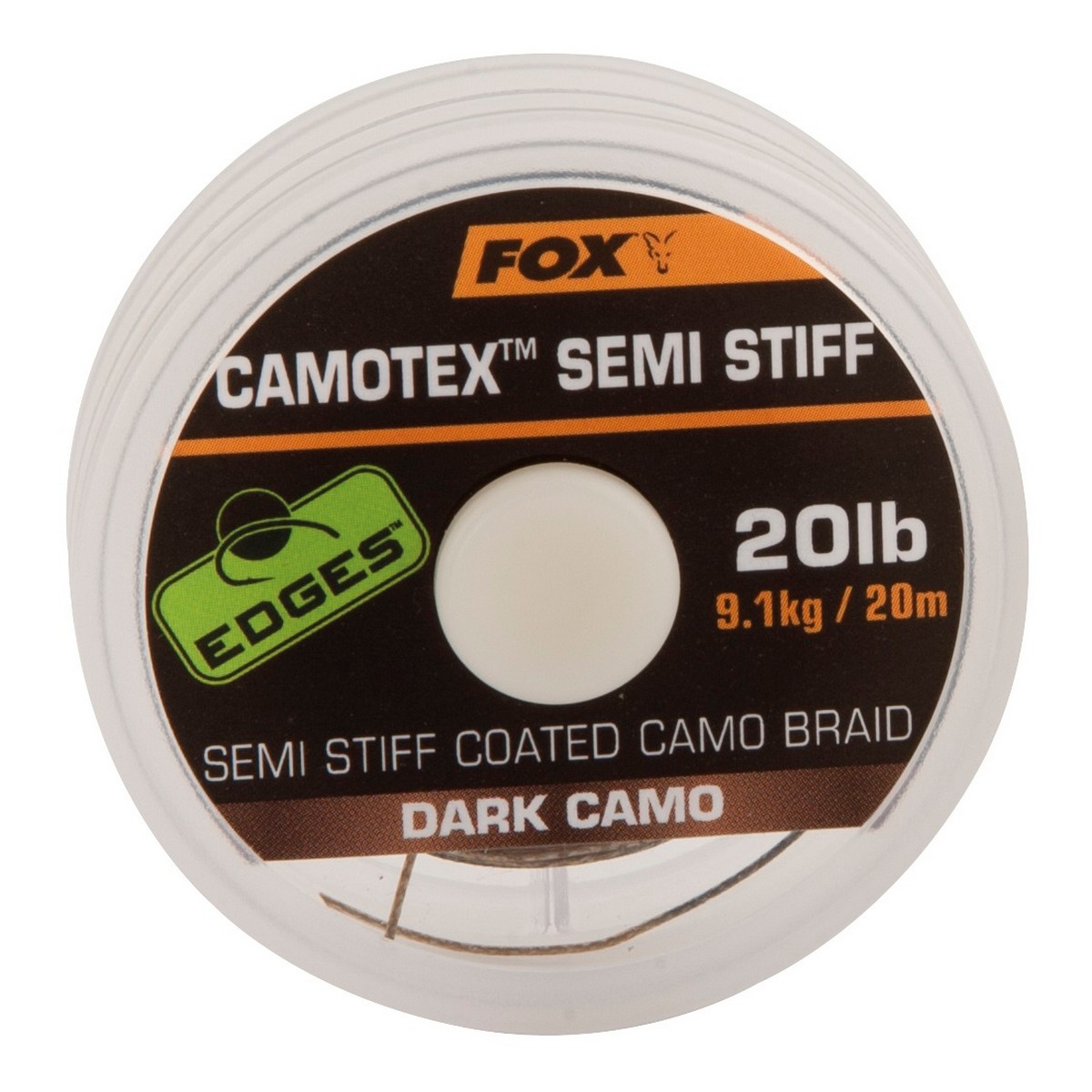 Риболовно влакно Fox Edges Camotex Semi Stiff Dark Camo 20m