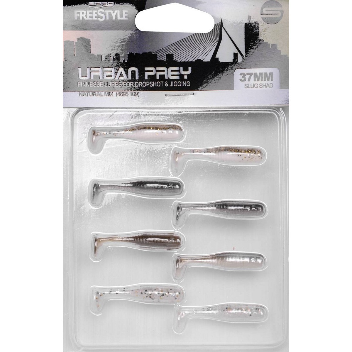 Комплект SPRO Freestyle Urban Prey Micro Slug 37mm Natural Mix