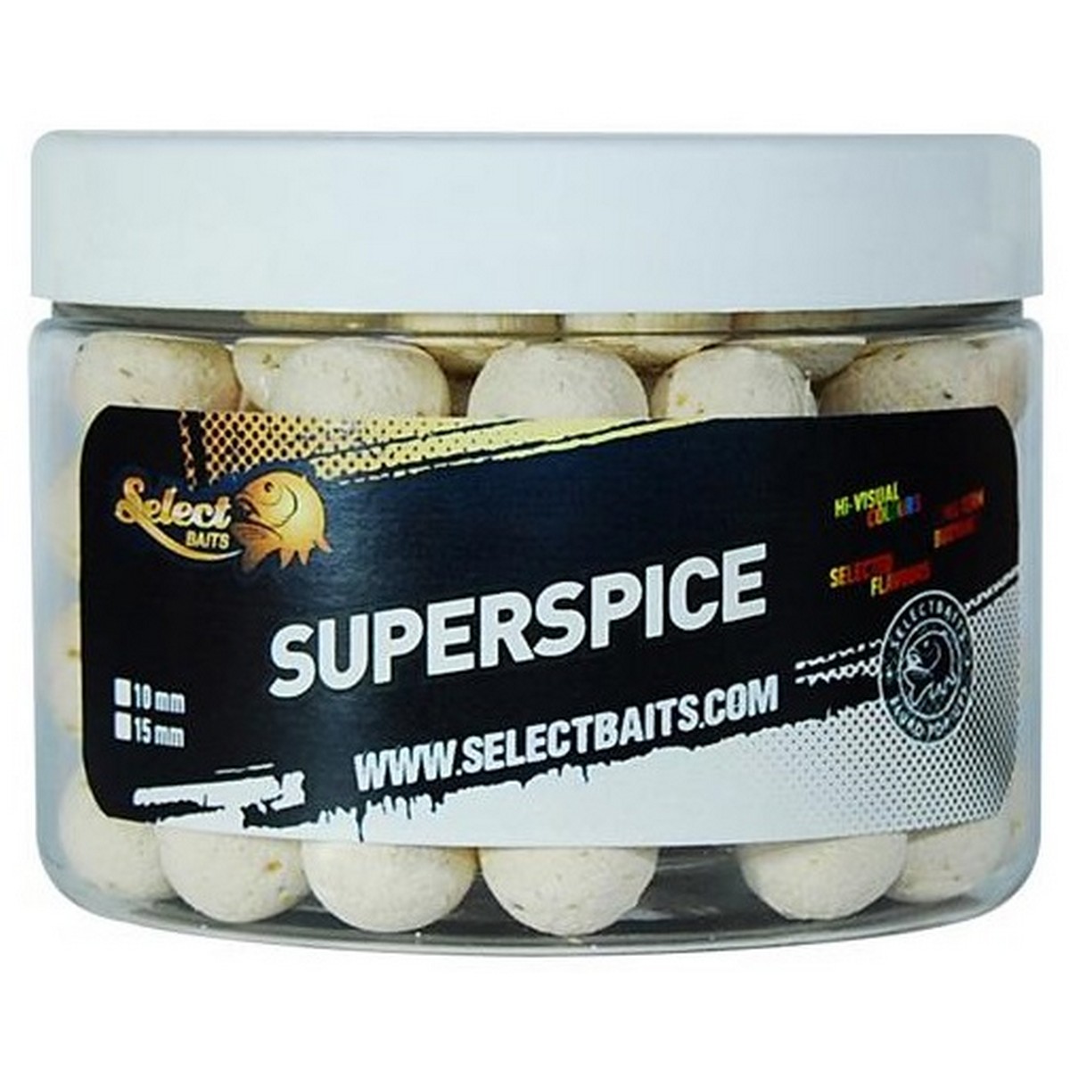 Select Baits Superspice Pop-up White - плуващи топчета