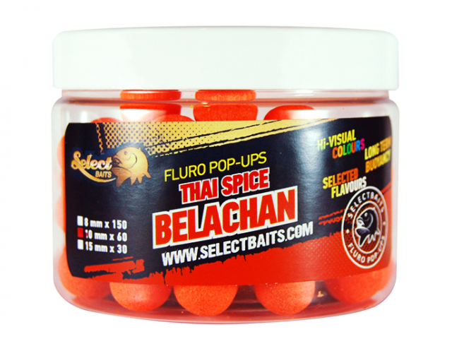Select Baits Fluoro Orange Belachan Thai Spice Pop-up - плуващи топчета