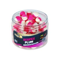 Select Baits Fluoro Two Tone Scopex Plum Pop-up – плуващи двуцветни топчета