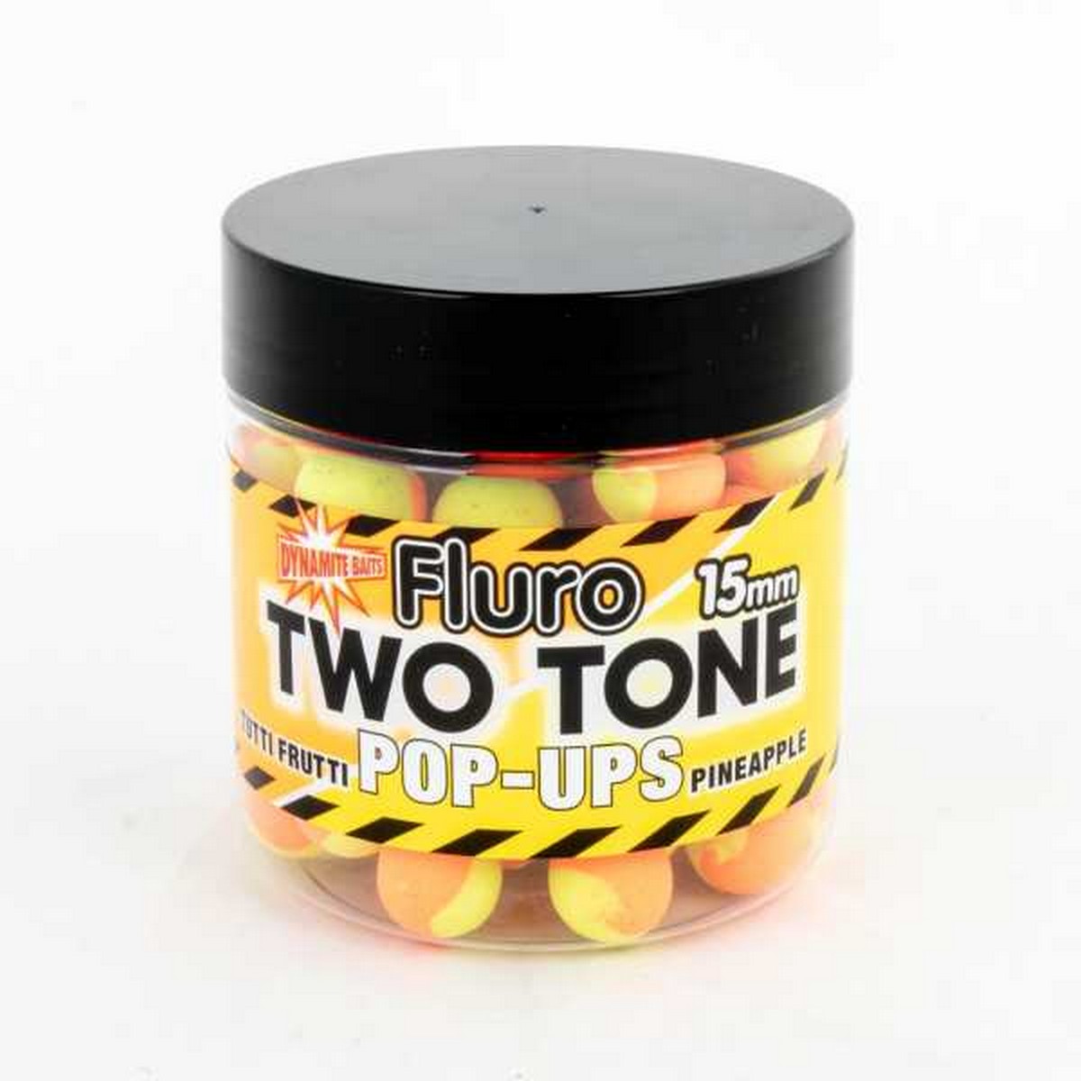 DB Boilie Pop-Up Fluro Two Tone Tutti Frutti & Pineapple – плуващи двуцветни топчета