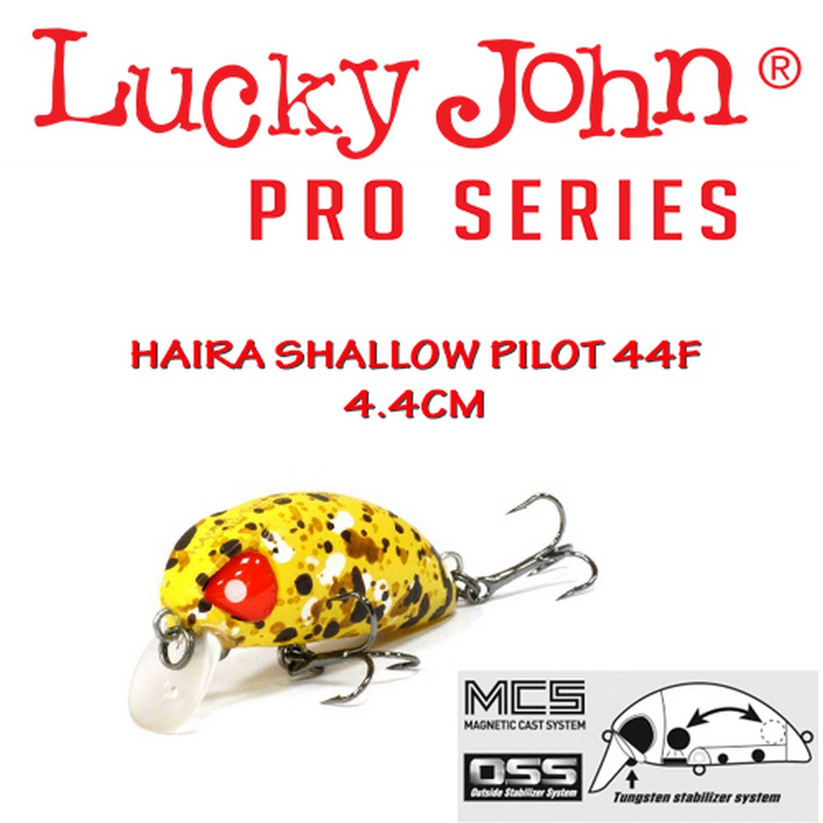 Воблер Lucky John Haira Tiny Shallow Pilot 44F