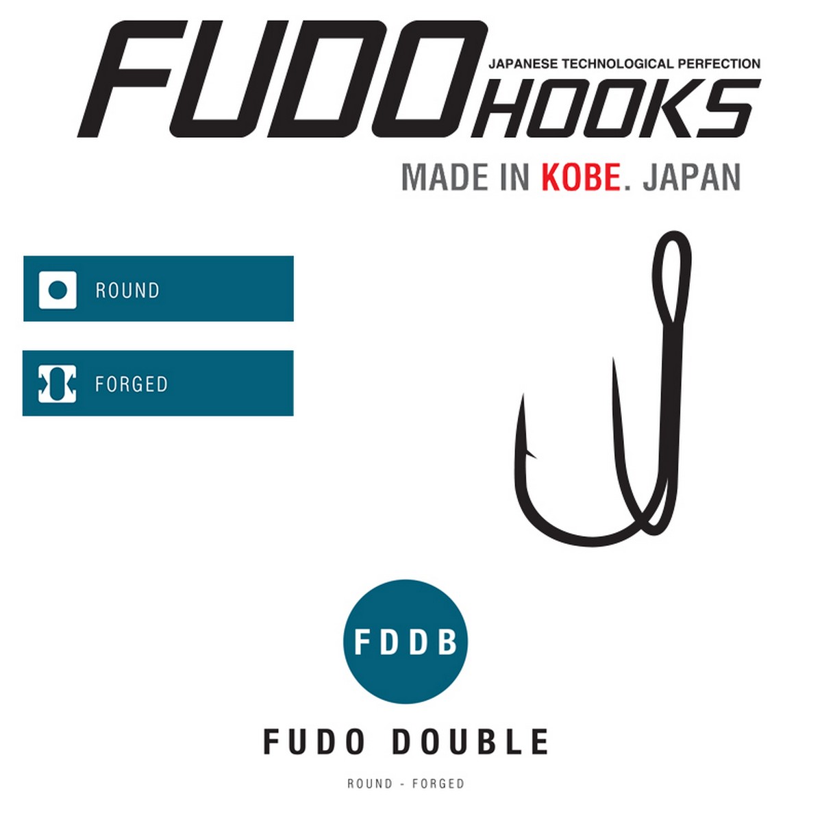 Куки двойка Fudo Double FDDB-BN - 2301