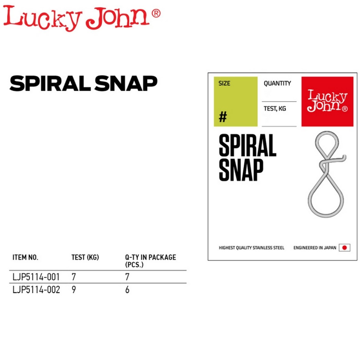 Бърза връзка Lucky John Spiral Snap