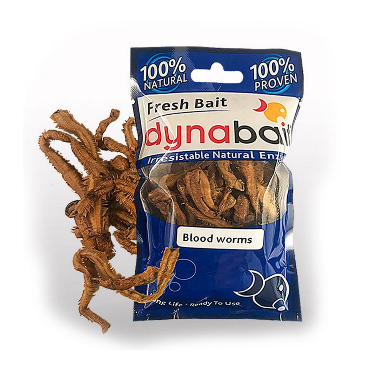 Dynabait Hydrated Blood worms fresh - морски червеи