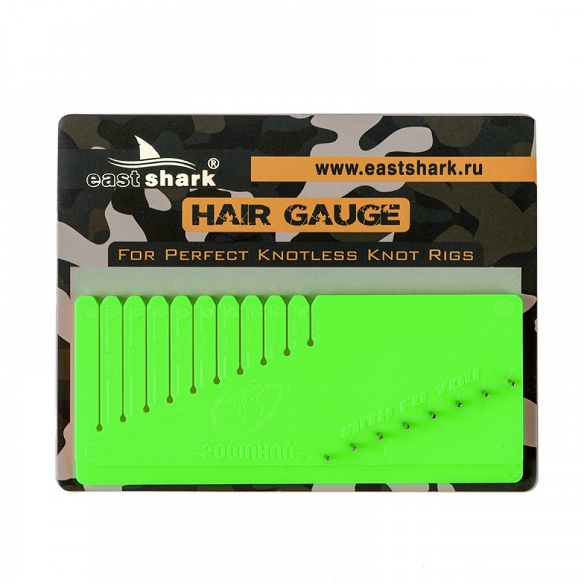 Инструмент за измерване дължината на монтажи за косъм Easthark Hair Gauge Green