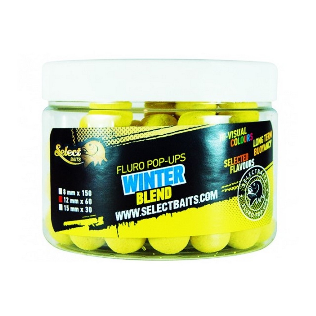 Select Baits Fluoro Yellow Winter Blend Pop-up – плуващи топчета