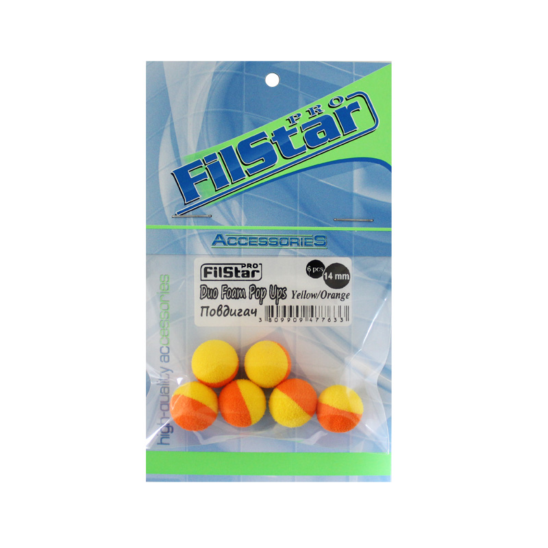 Повдигачи FilStar Duo Foam Pop-Ups Жълто-Оранжеви