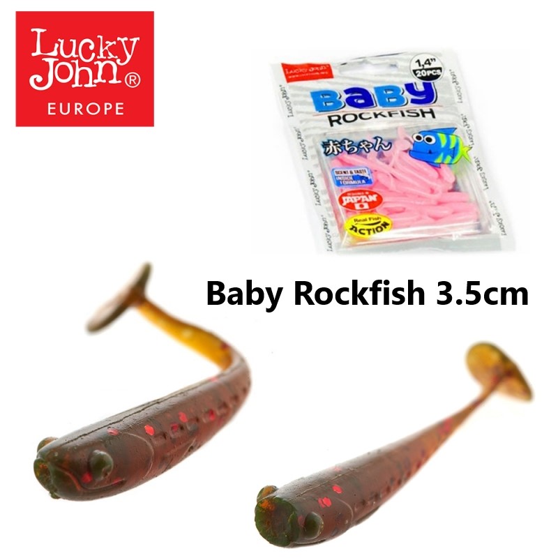 Силиконова примамка Lucky John Baby Rockfish 3.5cm