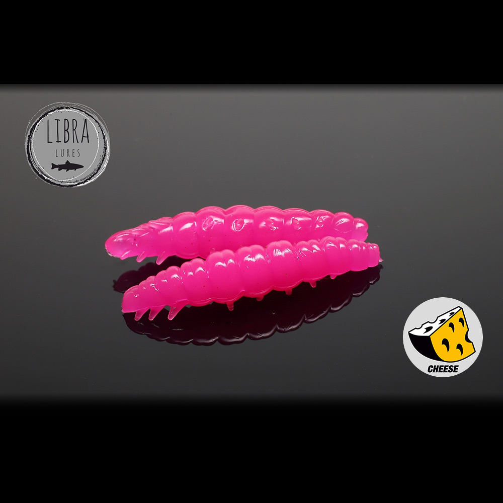Libra Lures Larva Сирене цвят 019 Hot Pink силиконова ларва