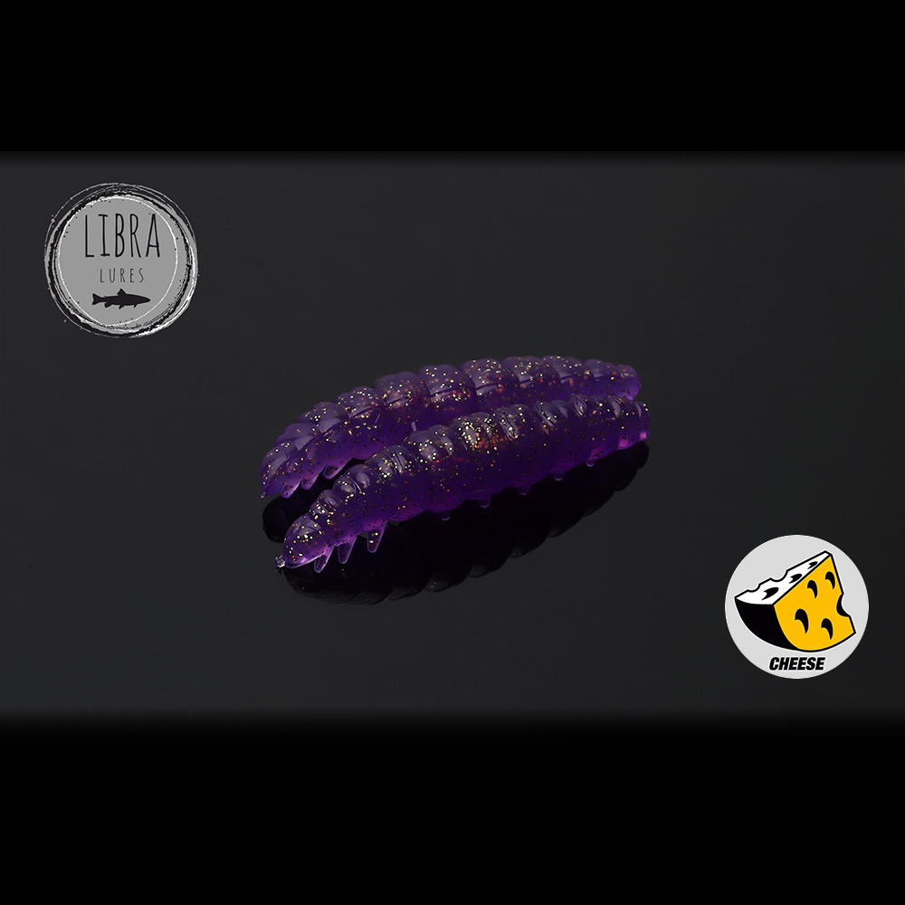 Libra Lures Larva Сирене цвят 020 Purple Glitter силиконова ларва