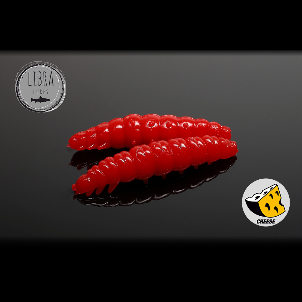 Libra Lures Larva Сирене цвят 021 Red силиконова ларва
