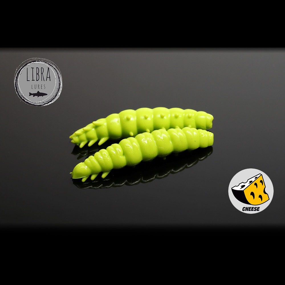 Libra Lures Larva Сирене цвят 027 Apple Green силиконова ларва