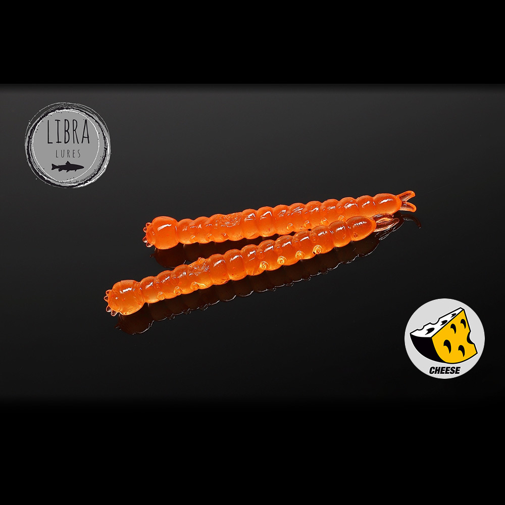 Libra Lures Slight Worm Сирене 011 Hot Orange силиконов червей