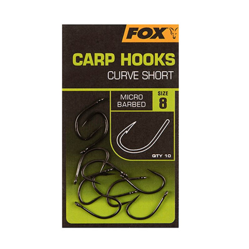 Шарански куки Fox Curve Shank Short Carp Hooks