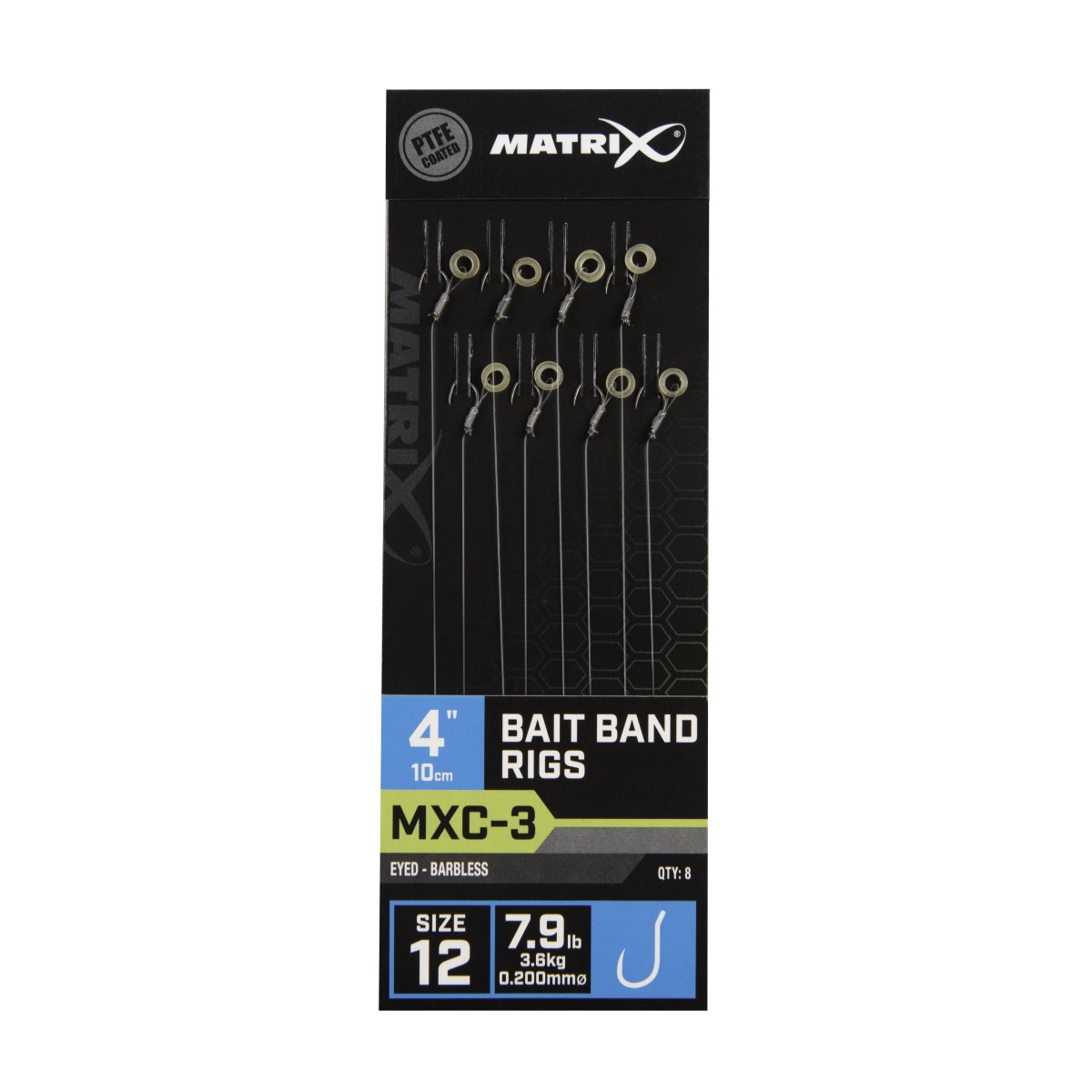 Вързани куки Matrix MXC-3 Bait Band Rigs 10cm №12
