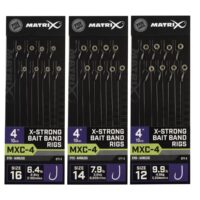 Вързани куки Matrix MXC-4 X-Strong Bait Band Rigs 10cm