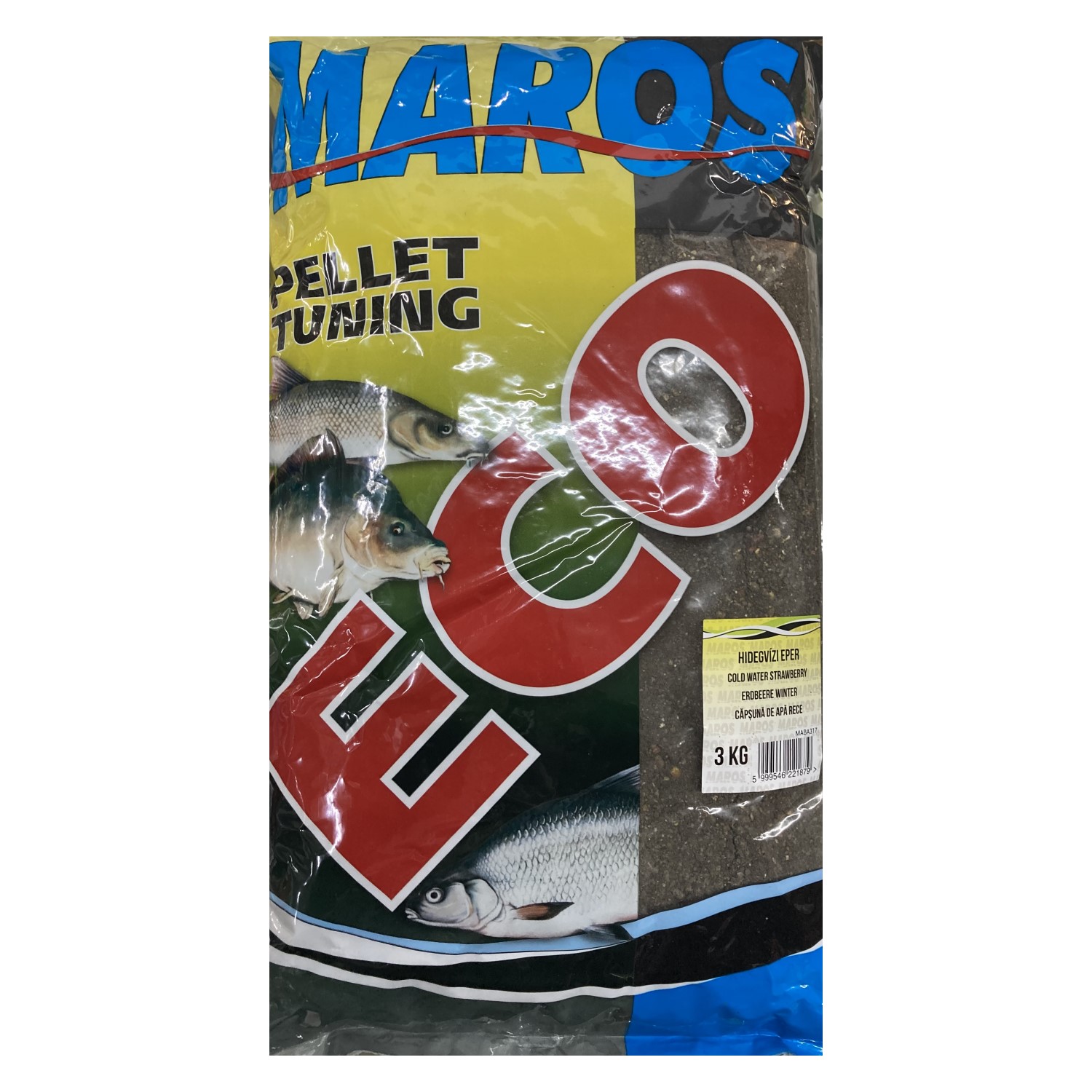 Захранка Maros Mix ECO Pellet Tuning Cold Water Strawberry 3kg