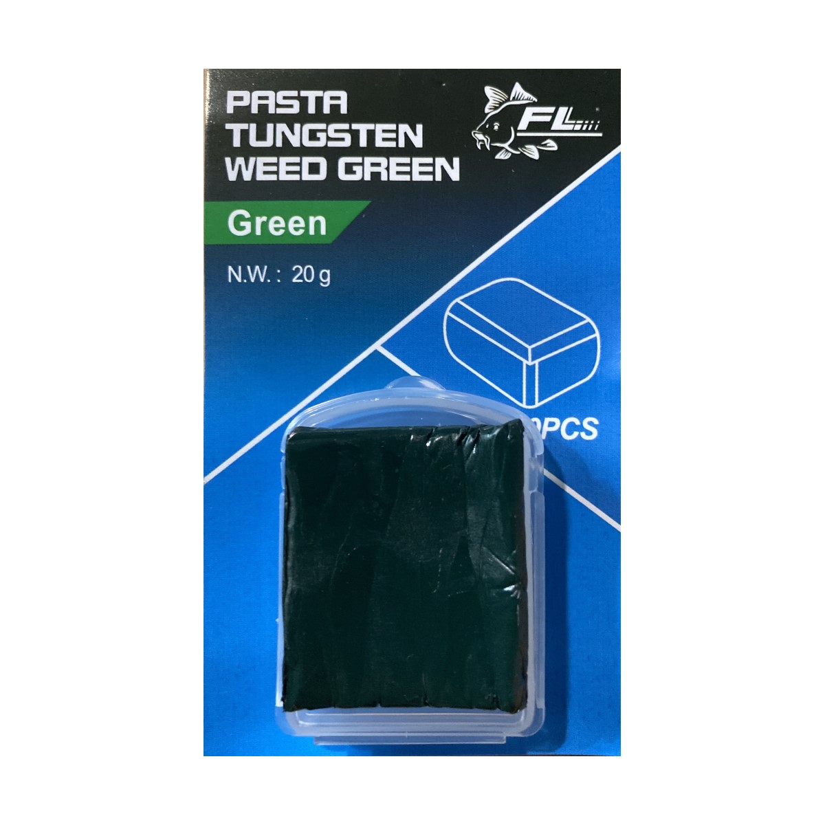 Мека тежест FL Pasta Tungsten Weed Green 20g