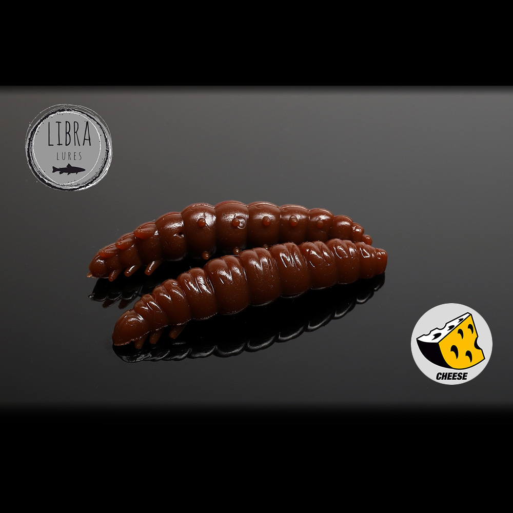 Libra Lures Larva Сирене цвят 038 Brown силиконова ларва