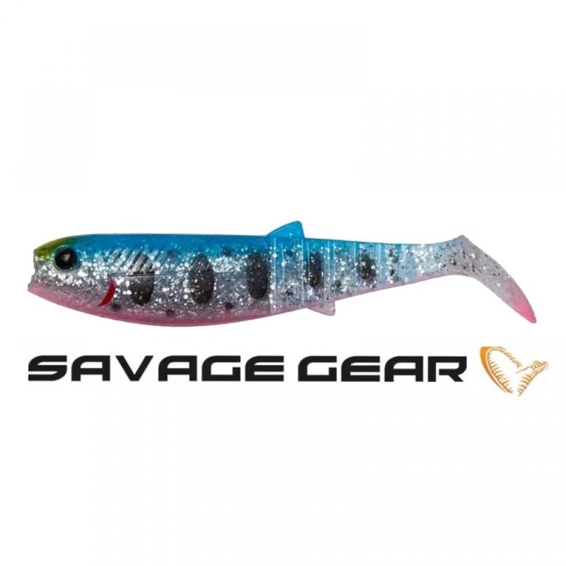 Savage Gear Cannibal Shad Blue Pink Smolt UV силиконова примамка