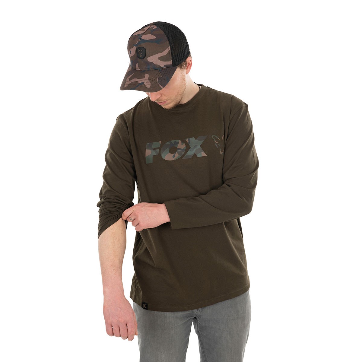 Блуза Fox Long Sleeve Khaki Camo T-Shirt