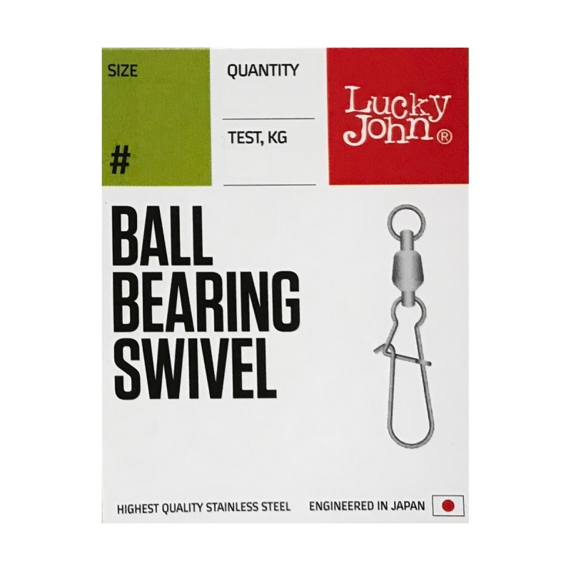 Вирбел с карабинка Lucky John Ball Bearing Swivel