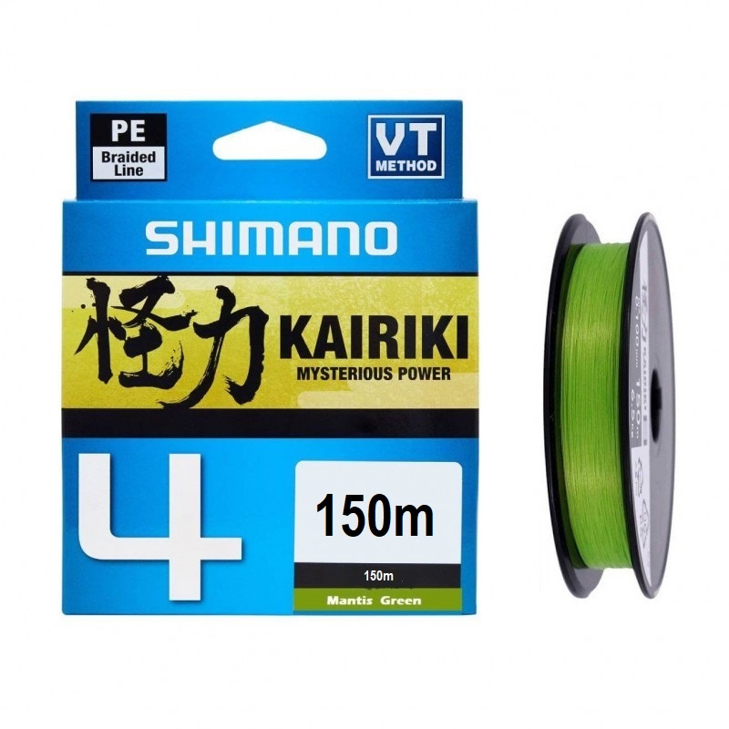 Плетено влакно Shimano Kairiki 4 Mantis Green