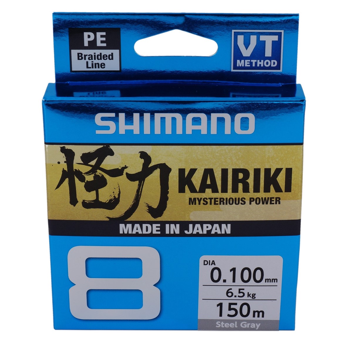 Плетено влакно Shimano Kairiki 8 Steel Gray 150m