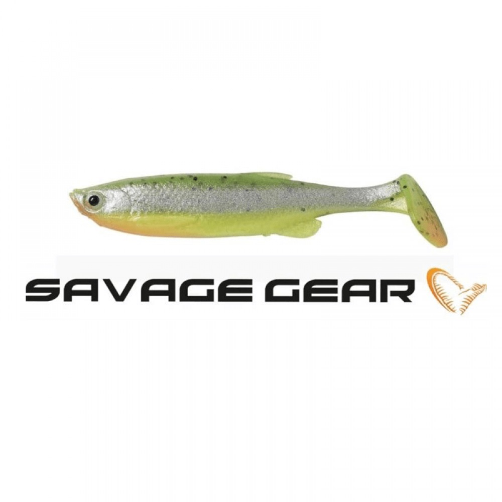 Savage Gear LB 3D Fat Minnow T-Tail Fluo Green Silver силикони