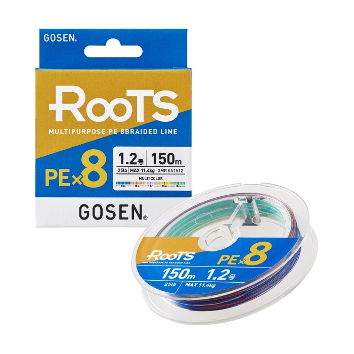 Плетено влакно Gosen Roots PE X8 Multi Color 200м