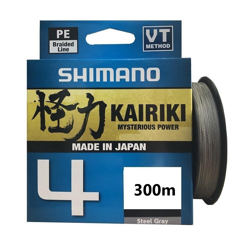 Плетено влакно Shimano Kairiki 4 Steel Gray 300m