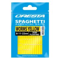 Изкуствена стръв Cresta Spaghetti Worms Yellow 8-11-22mm