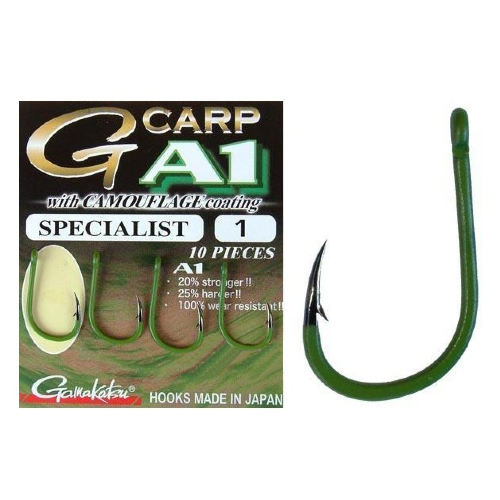 Шарански куки Gamakatsu G-Carp Specialist A1 Camou Green