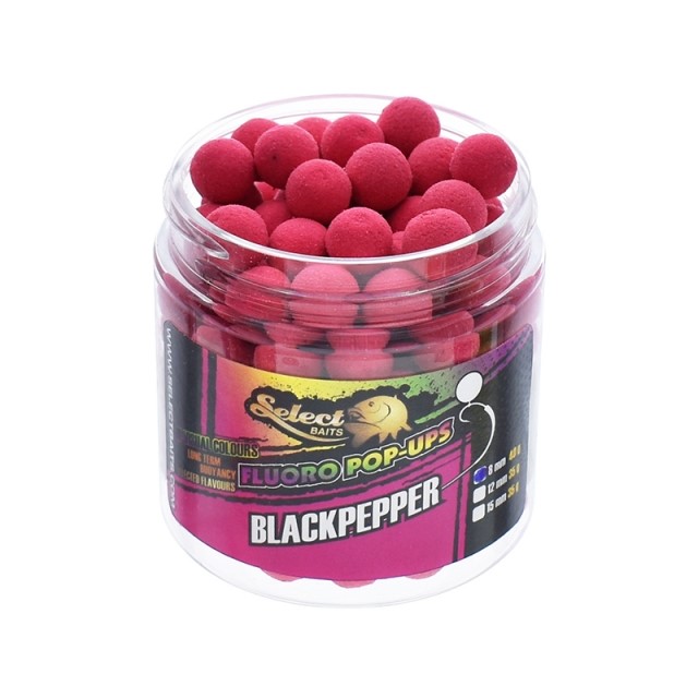 Select Baits Black Pepper Micro Pop-up 8mm плуващи топчета