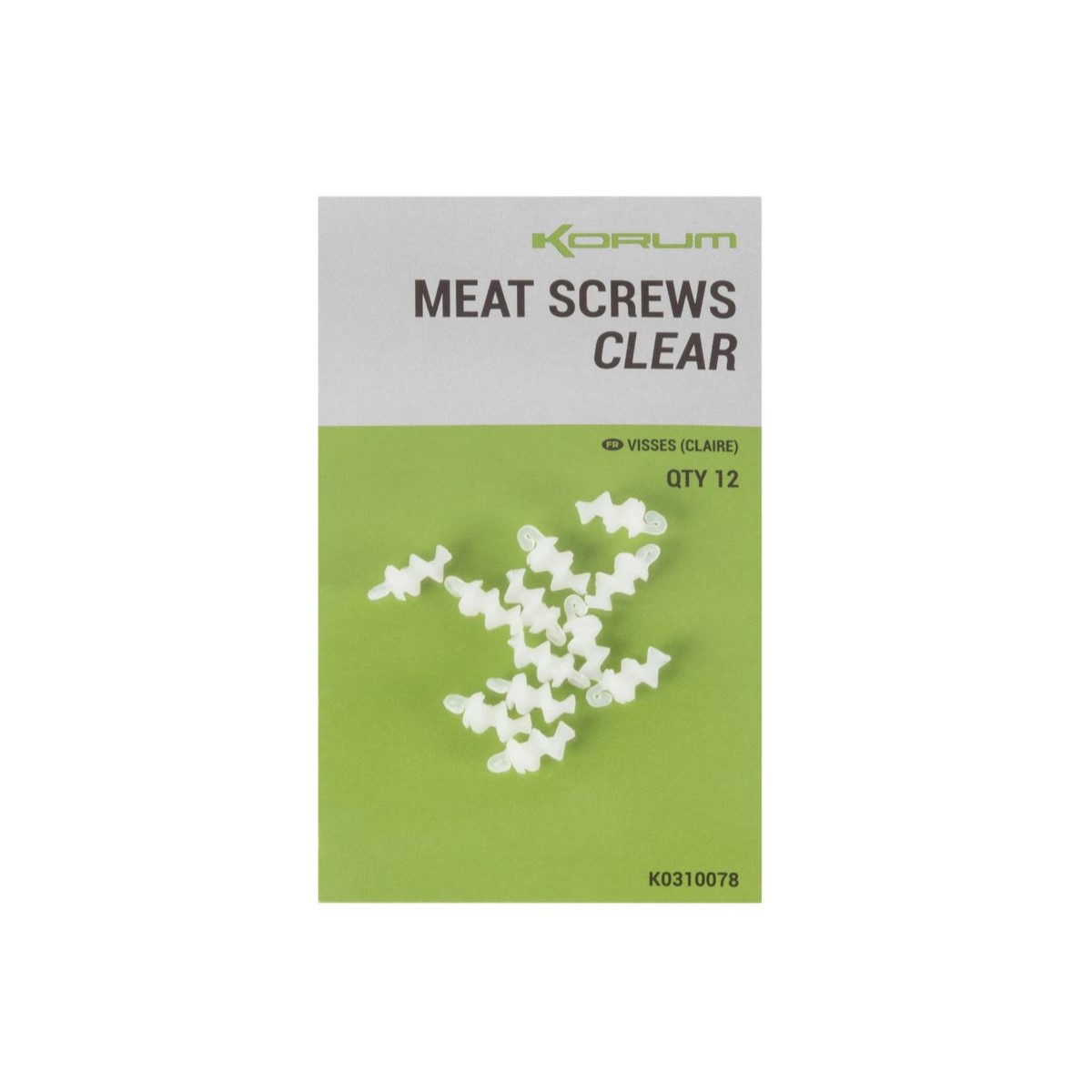 Винт за стръв Korum Meat Screws Clear