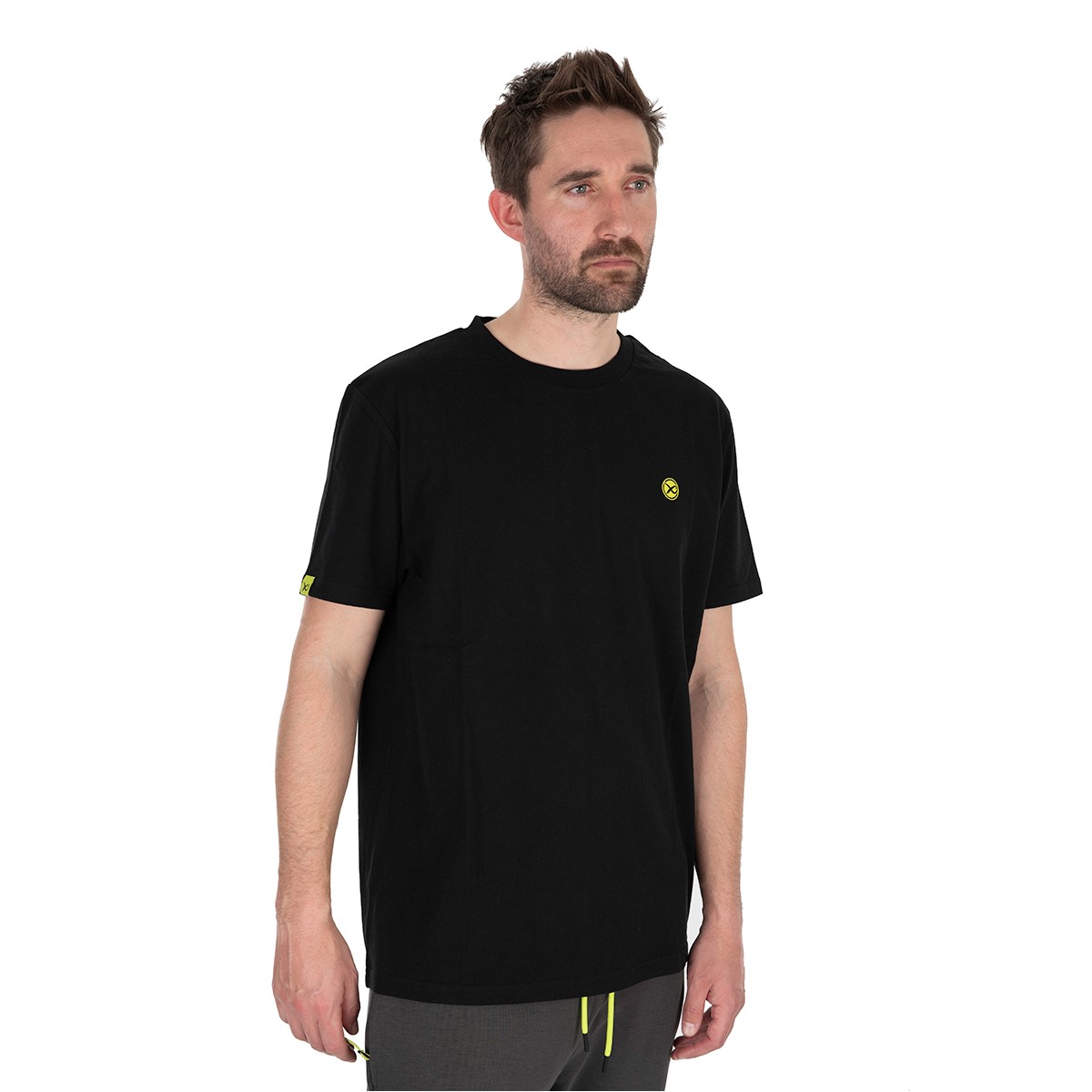 Тениска Matrix Large Logo T-Shirt Black Lime
